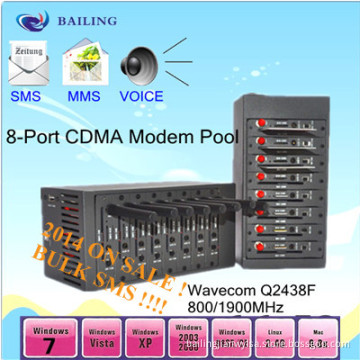 Dual Band and Quad Band 8 Port Bulk SMS Modem Pool with Wavecom Chipsett